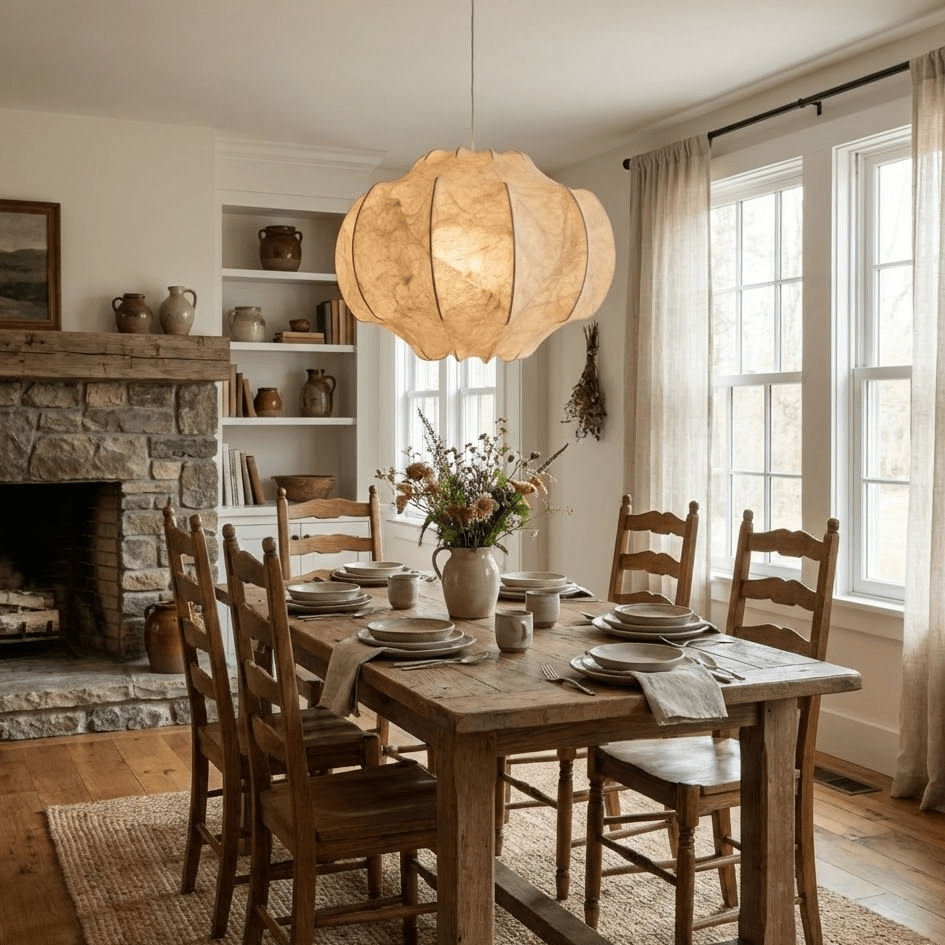 Lunara Silk Bloom Pendant Light – Handcrafted Mulberry Silk Chandelier for Modern Interiors