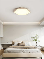Lunarc Stone Flush Mount Ceiling Light in Yellow Travertine