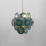 Lunaria Disc Glass Chandelier – Handcrafted Murano Glass Pendant Light