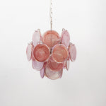 Lunaria Disc Glass Chandelier – Handcrafted Murano Glass Pendant Light