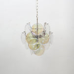 Lunaria Disc Glass Chandelier – Handcrafted Murano Glass Pendant Light
