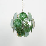 Lunaria Disc Glass Chandelier – Handcrafted Murano Glass Pendant Light