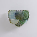 Lunaria Disc Glass Wall Sconce – Handcrafted Murano Glass, Nickel Finish