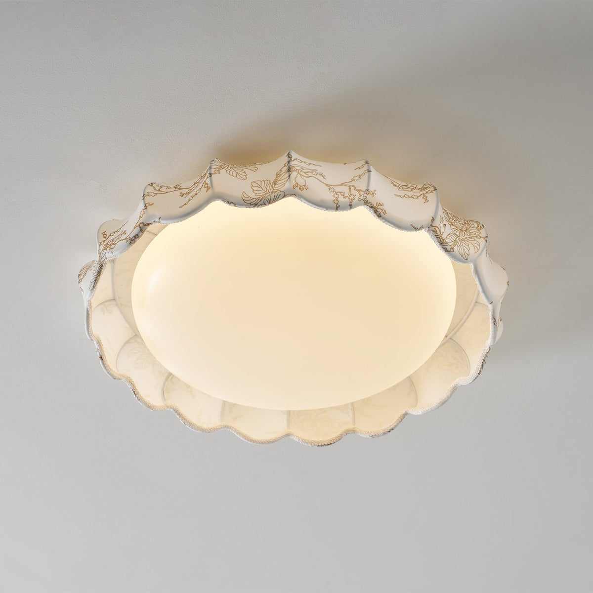 Lunaria Veil Flush Mount Ceiling Light – Modern Designer LED Lamp