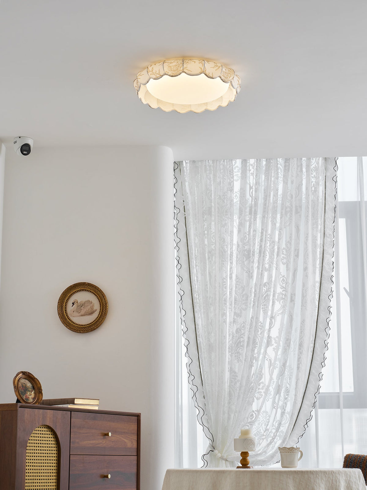 Lunaria Veil Flush Mount Ceiling Light – Modern Designer LED Lamp