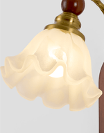 Lunaria Wall Sconce — Gold & Frosted Glass Floral Wall Light