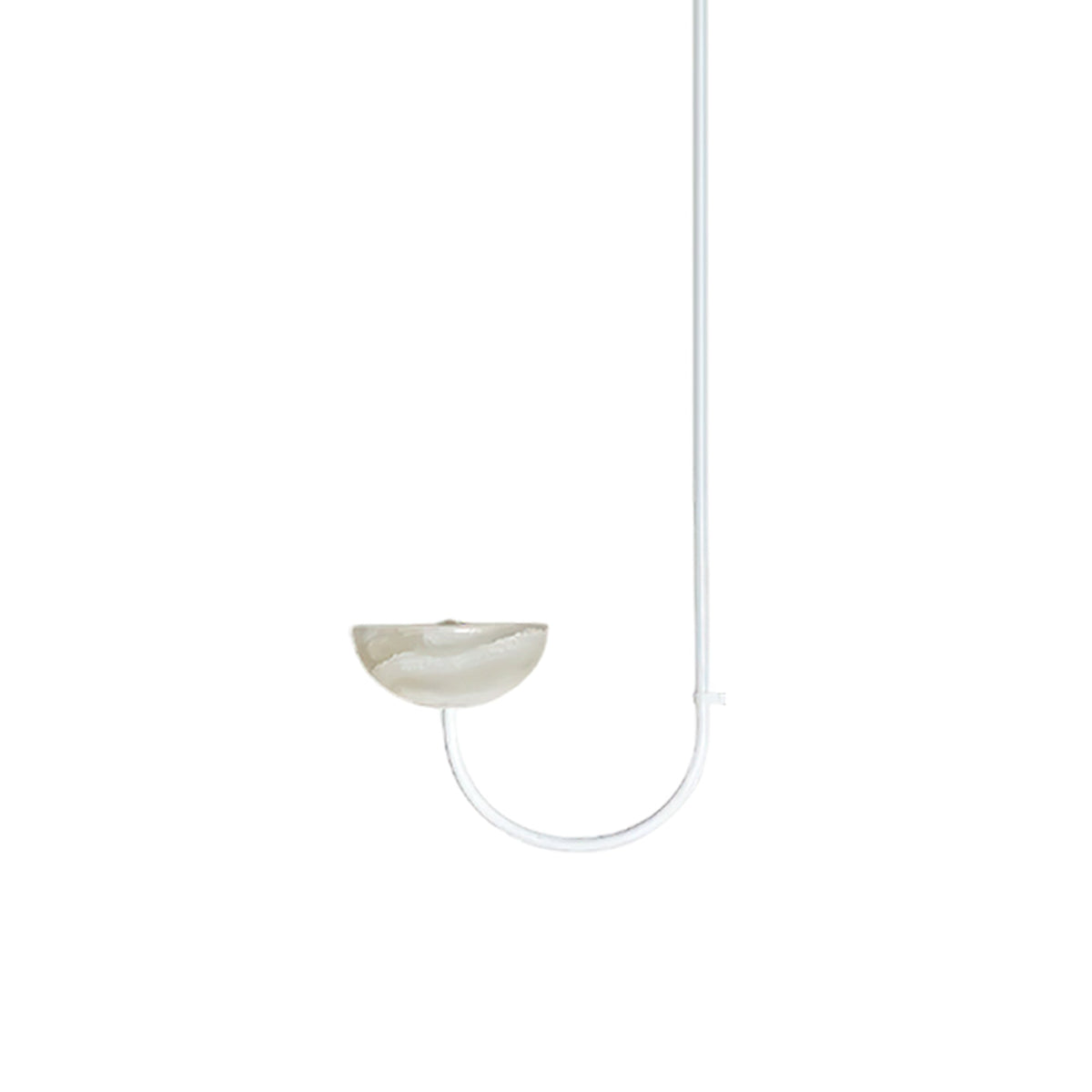 Lunaris Duo Alabaster Pendant Light – Modern Minimalist LED Chandelier