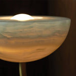 Lunaris Duo Alabaster Pendant Light – Modern Minimalist LED Chandelier