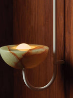 Lunaris Duo Alabaster Pendant Light – Modern Minimalist LED Chandelier