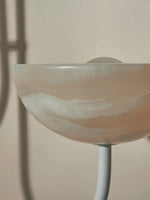 Lunaris Duo Alabaster Pendant Light – Modern Minimalist LED Chandelier