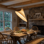 Lunaris Drift Silk Pendant Light – Handcrafted Mulberry Silk Shade
