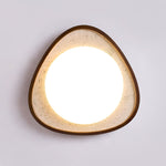 Lunaro Moonstone Travertine Ceiling Light – Modern Flush Mount LED