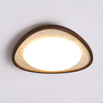 Lunaro Moonstone Travertine Ceiling Light – Modern Flush Mount LED