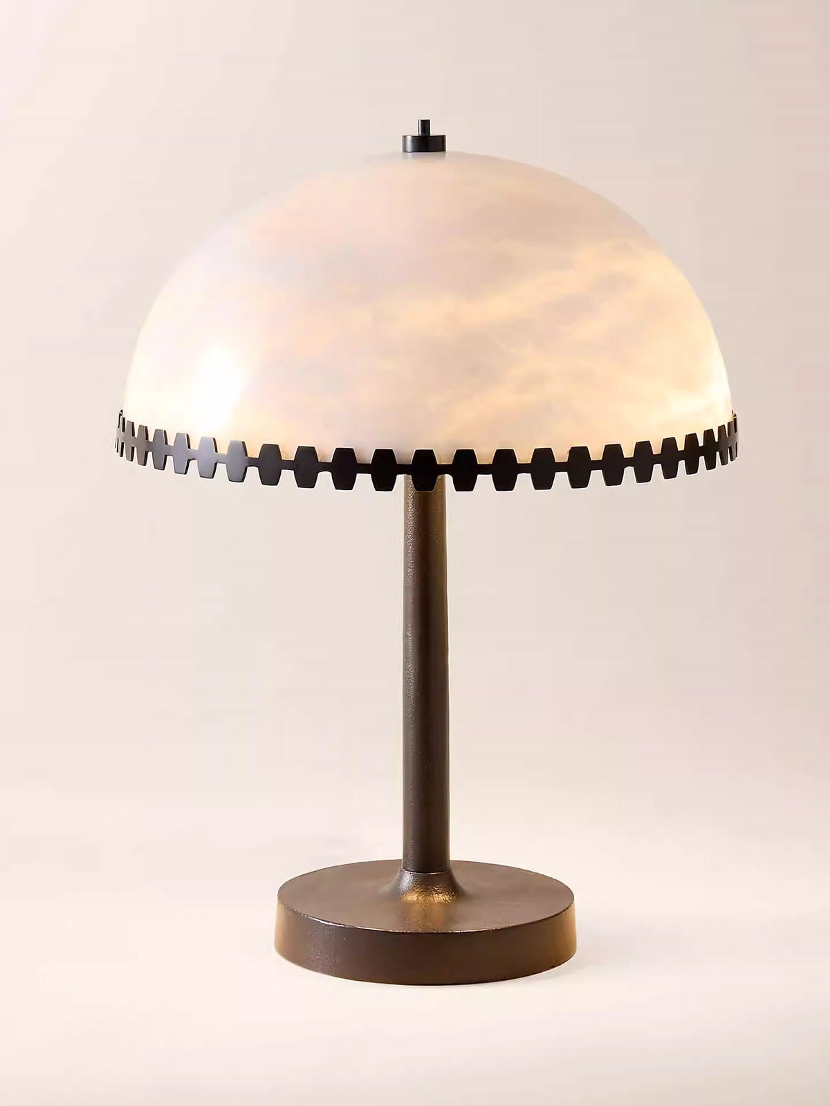 Lunarra Dome Alabaster Table Lamp – Modern Bedside & Living Room Lighting