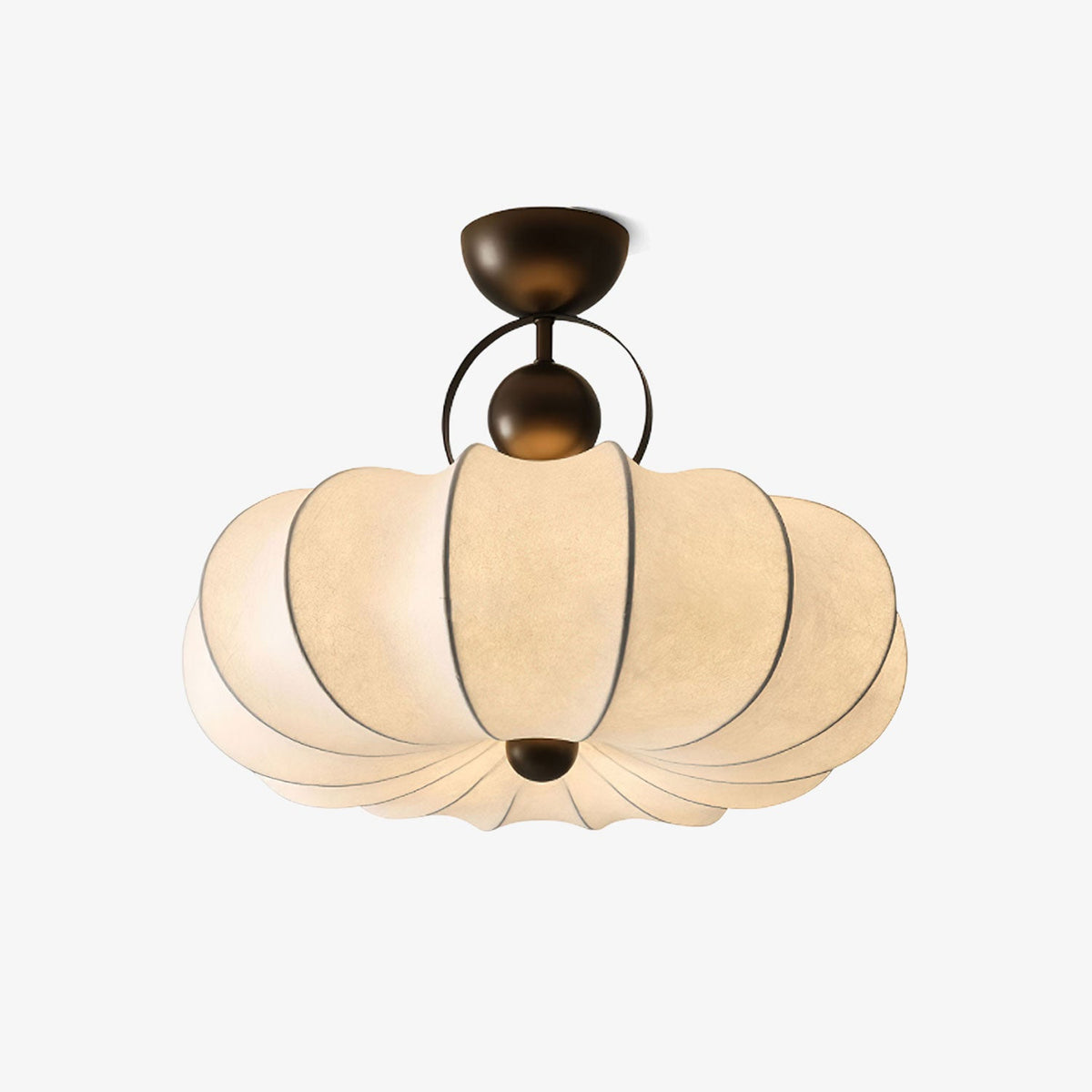 Lunelle Cloud Silk Ceiling Light – Sculptural Flush Mount for Modern Interiors