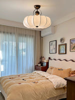 Lunelle Cloud Silk Ceiling Light – Sculptural Flush Mount for Modern Interiors
