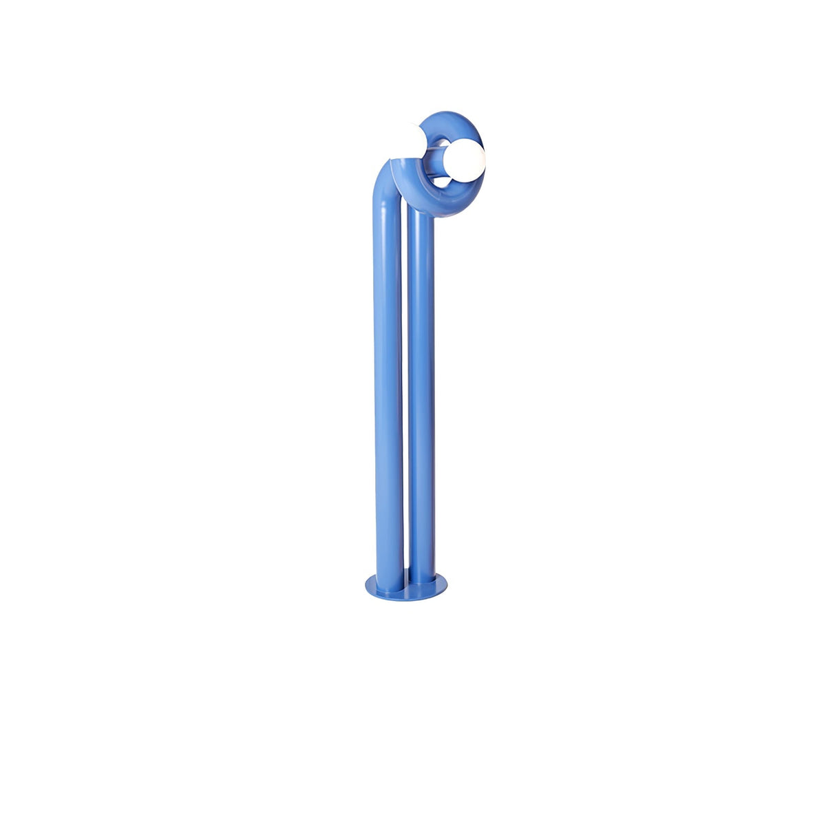 Luno Pop Floor Lamp – Modern Sculptural Floor Light in Glossy Blue