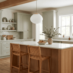 Lunora Dome Pendant Light – Frosted Glass & Wood Accent, Modern Minimalist Hanging Lamp