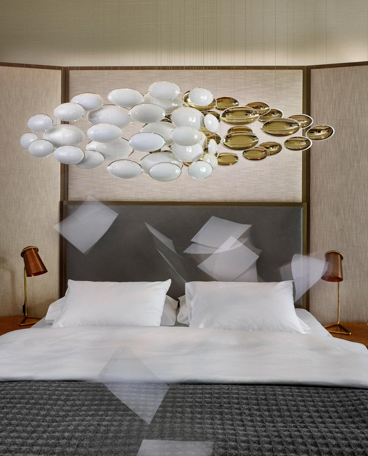 Lustre Bowl Collection Modern Crystal Glass Chandelier