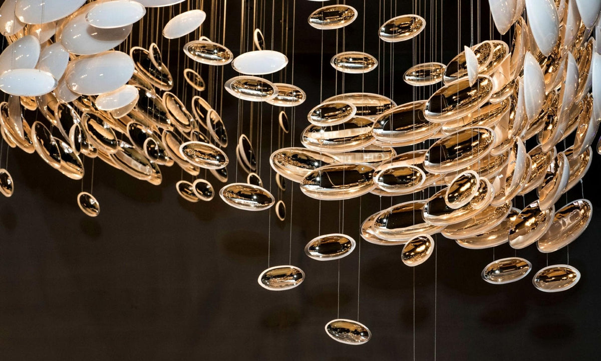 Lustre Bowl Collection Modern Crystal Glass Chandelier