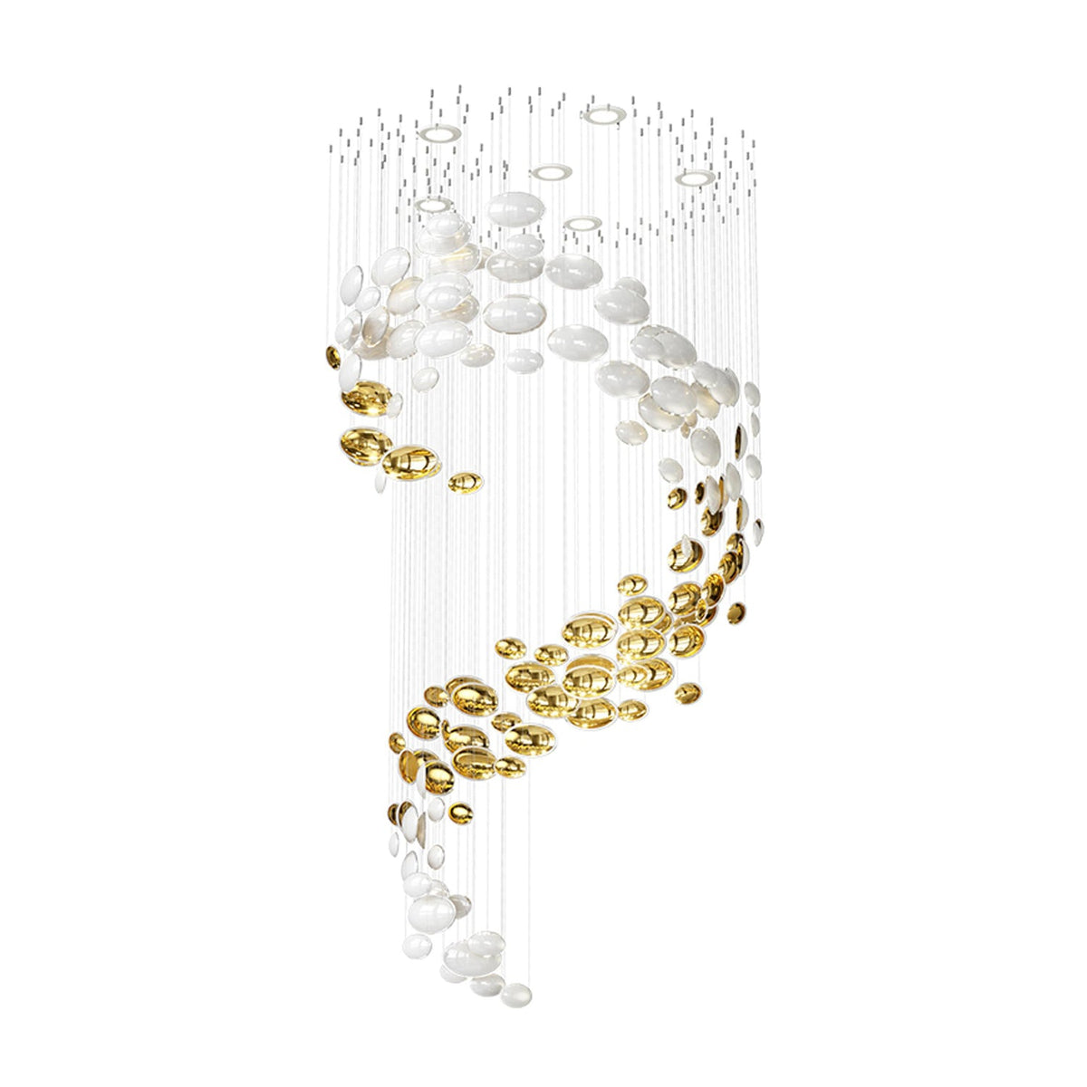 Lustre Bowl Collection Modern Crystal Glass Chandelier