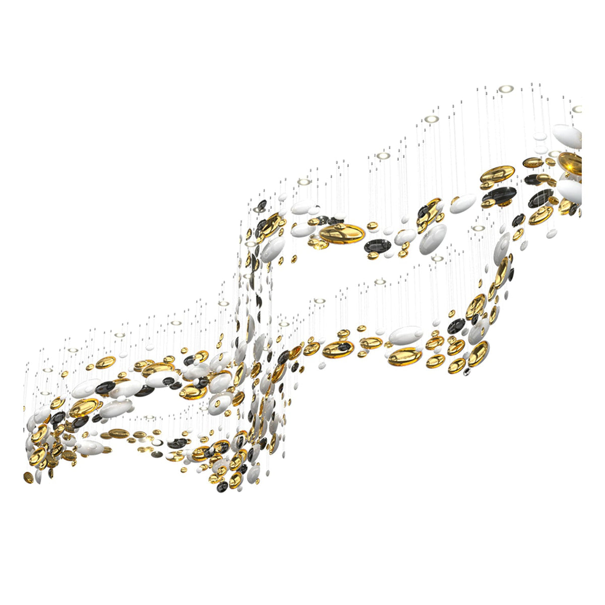 Lustre Bowl Collection Modern Crystal Glass Chandelier