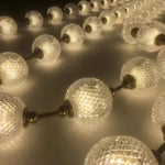 Strand Necklace Chandelier — Modern Gold & Acrylic LED Pendant Light