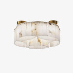 Luxe Alabaster Brass Ceiling Lamp