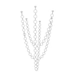 Strand Necklace Chandelier — Modern Gold & Acrylic LED Pendant Light