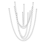 Strand Necklace Chandelier — Modern Gold & Acrylic LED Pendant Light