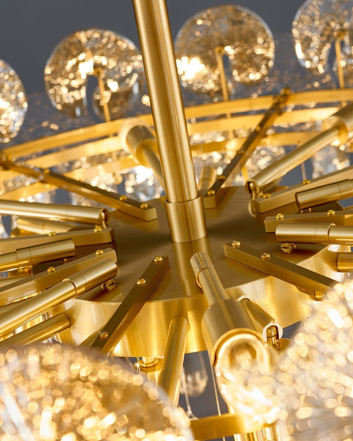 Luxurious Droplet Copper Chandelier
