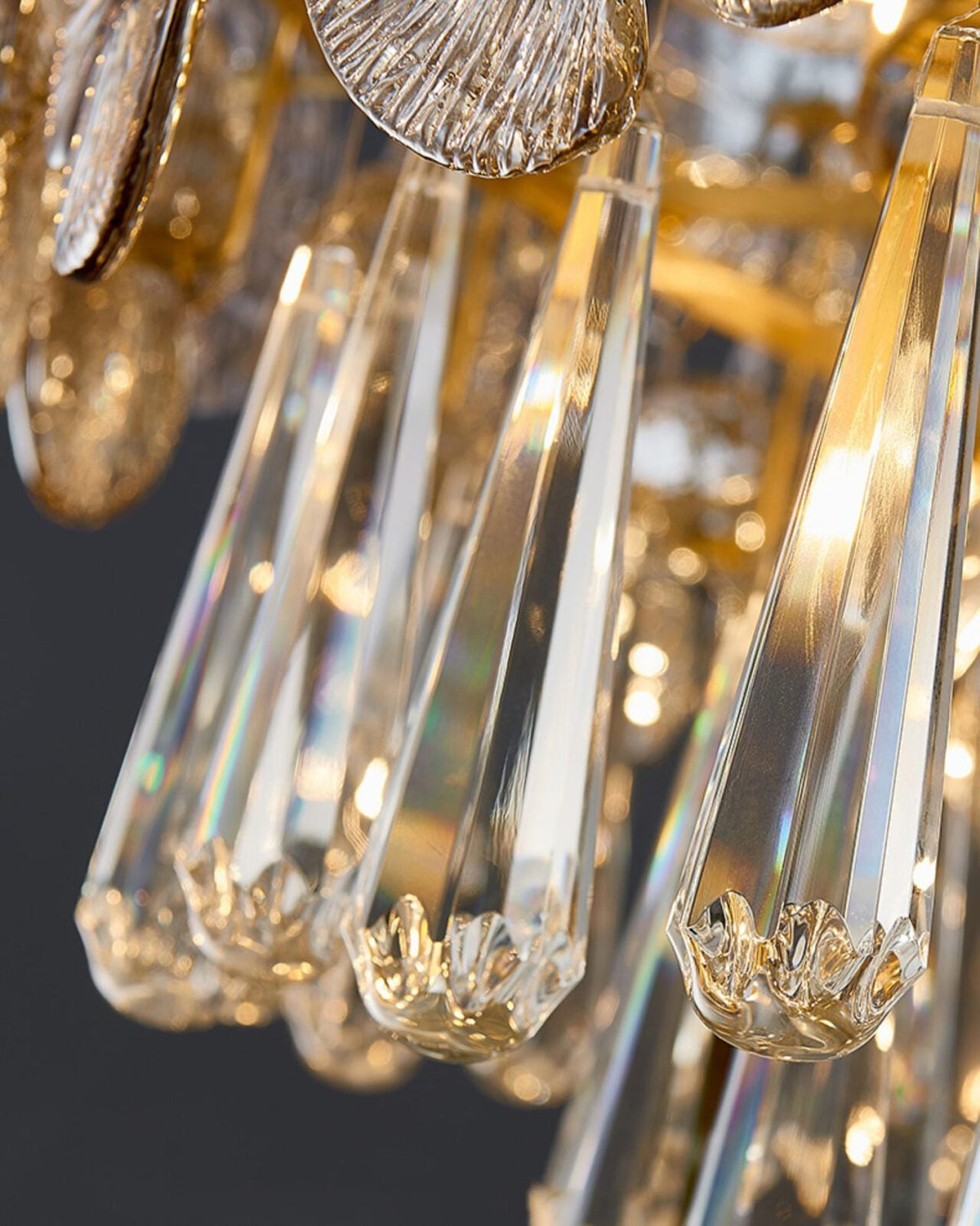 Luxurious Droplet Copper Chandelier