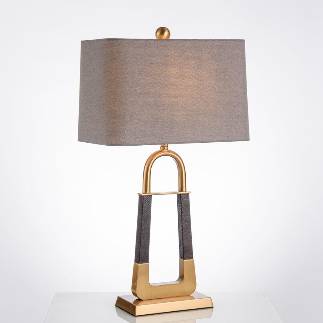 Leather Pattern Table Lamp