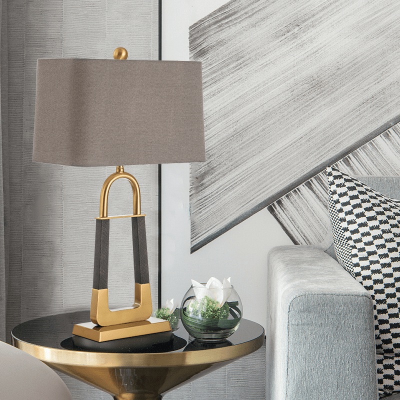 Leather Pattern Table Lamp