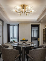 luxury-shell-brass-ceiling-lamp