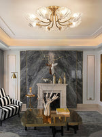 luxury-shell-brass-ceiling-lamp