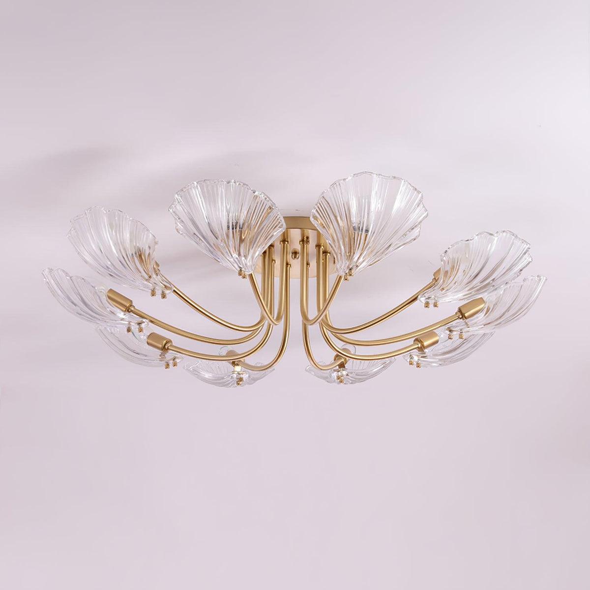 luxury-shell-brass-ceiling-lamp