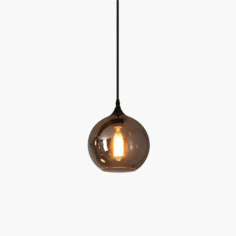 Modern Restaurant Glass Combination Industrial Style Chandelier
