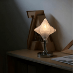 Lyra Star Table Lamp – Modern Glass Diffuser with Chrome Base for Bedside & Living Room
