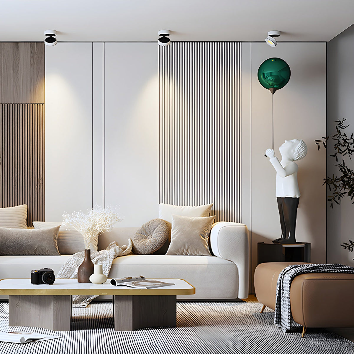 Lyric Adjustable Surface Downlight – Modern Ceiling Spotlight
