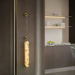 Lysandra Alabaster Wall Sconce – Modern Linear LED Wall Light