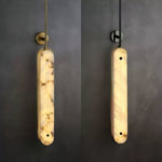 Lysandra Alabaster Wall Sconce – Modern Linear LED Wall Light
