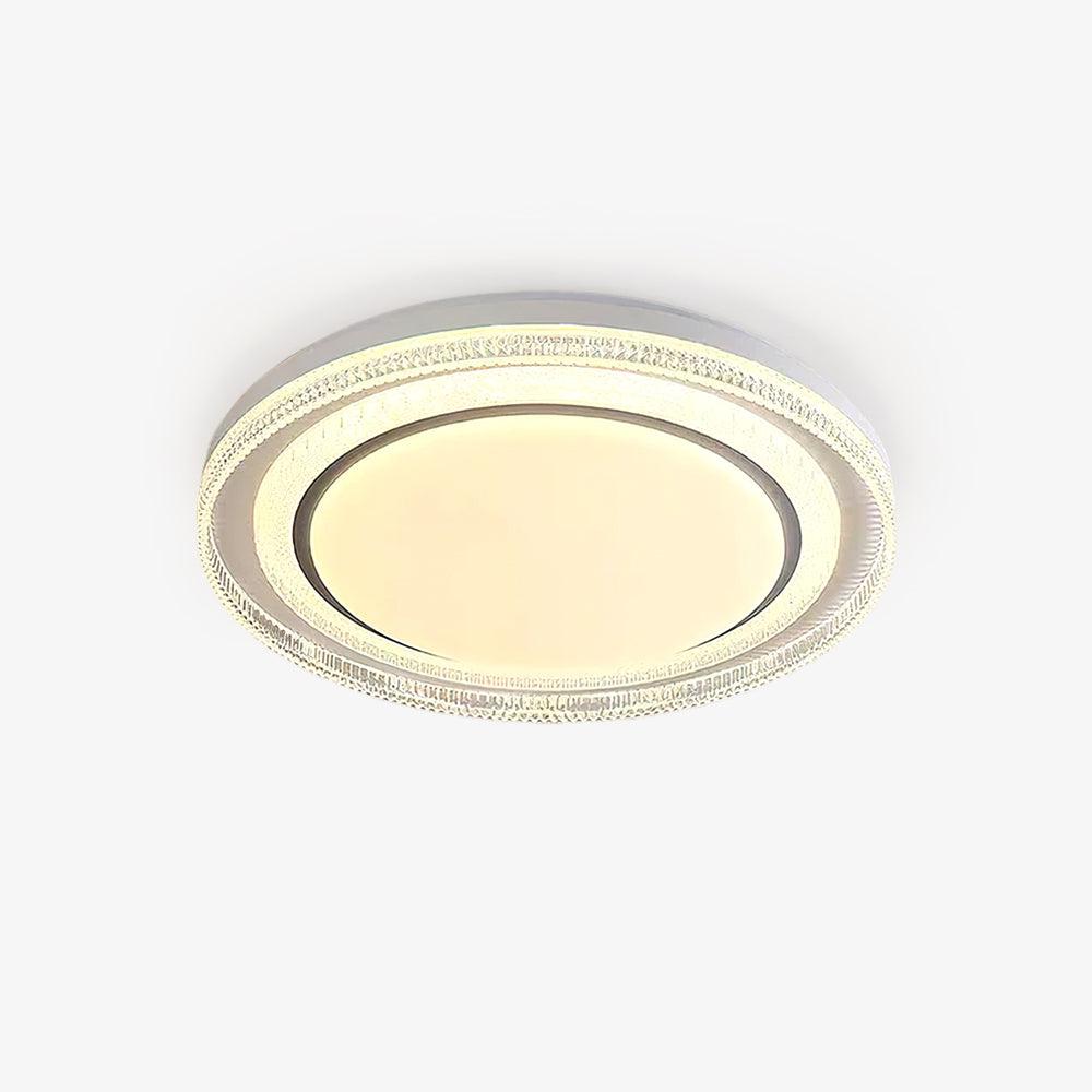 Milagro LED Flush Mount Ceiling Light in Iron and Acrylic