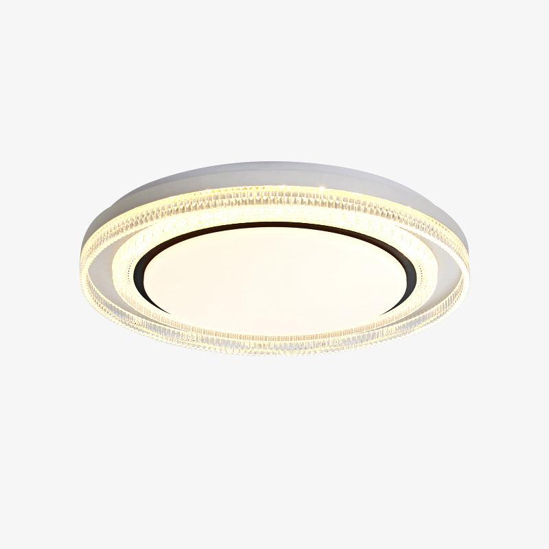 Milagro LED Flush Mount Ceiling Light in Iron and Acrylic