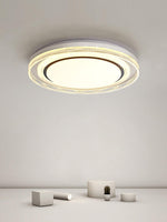 Milagro LED Flush Mount Ceiling Light in Iron and Acrylic