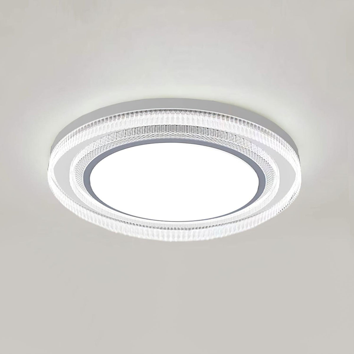 Milagro LED Flush Mount Ceiling Light in Iron and Acrylic