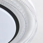Milagro LED Flush Mount Ceiling Light in Iron and Acrylic