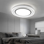 Milagro LED Flush Mount Ceiling Light in Iron and Acrylic