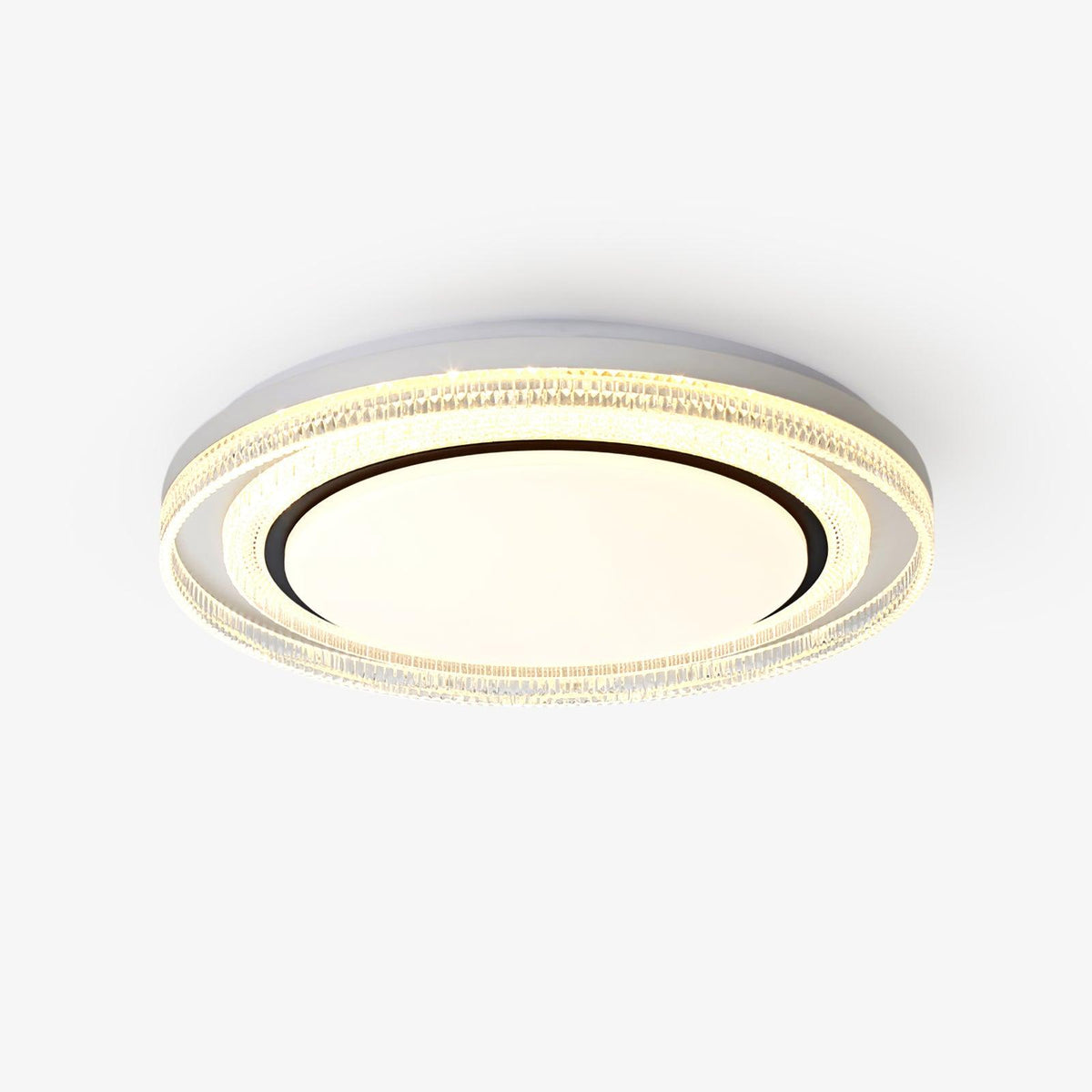 Milagro LED Flush Mount Ceiling Light in Iron and Acrylic