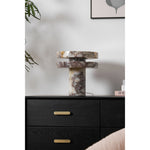 Halo Marble Table Lamp – Sculptural LED Accent Light in Natural Stone